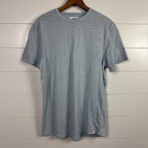 The Normal Brand Slub Knit Tee Shirt Crewneck Light Blue sz M